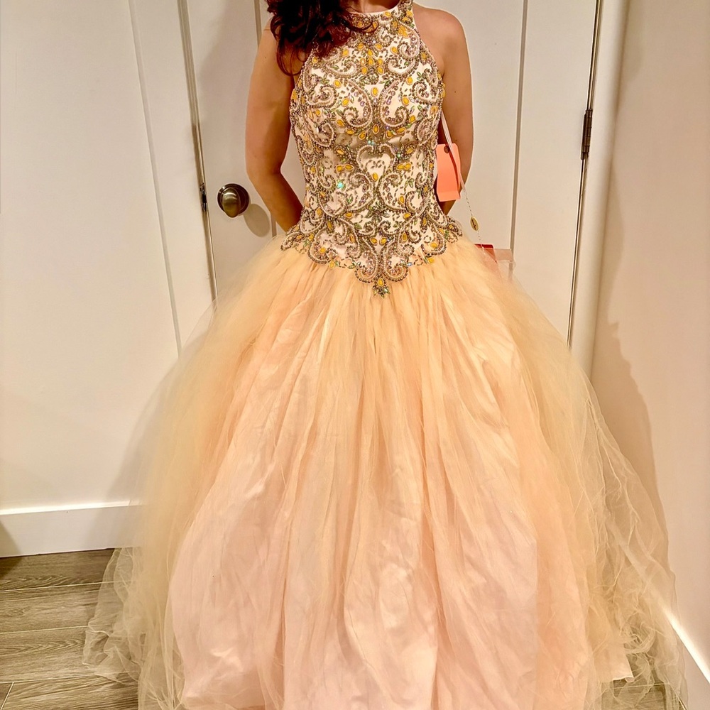 Light Pink Corseted Ballgown Dancing Queen